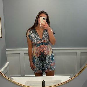 Floral Print Mini Dress